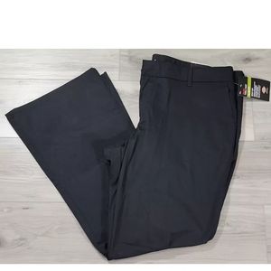 Dickies Flex Pants Women's 18R Black Boot Cut Twill Slim Fit New